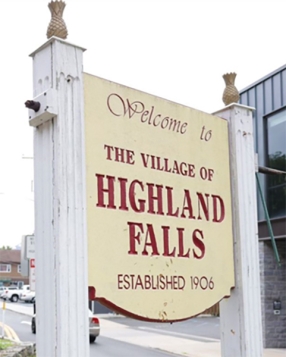 Highland Falls Sign