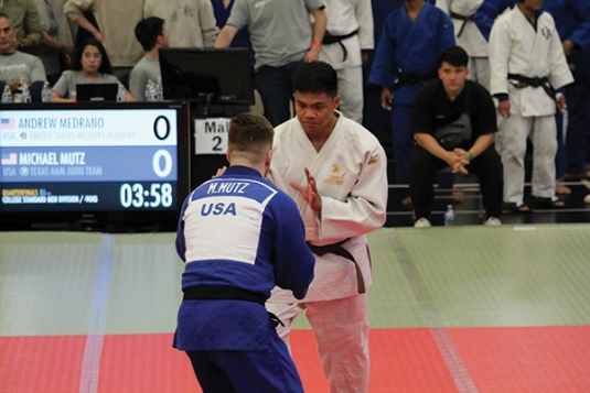 Andrew Medrano ’24, Army Judo Team