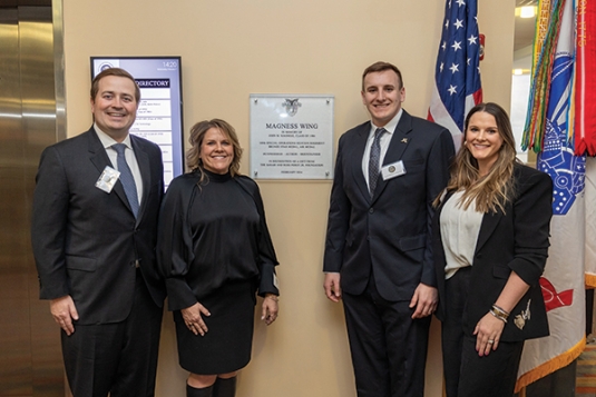 Hill Perot, Angie Magness, John Michael Magness, and Chelsea Shelburne.