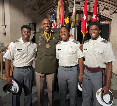 Lieutenant Colonel McKinley Wood ’01, the 2023 Alexander R. Nininger Award recipient