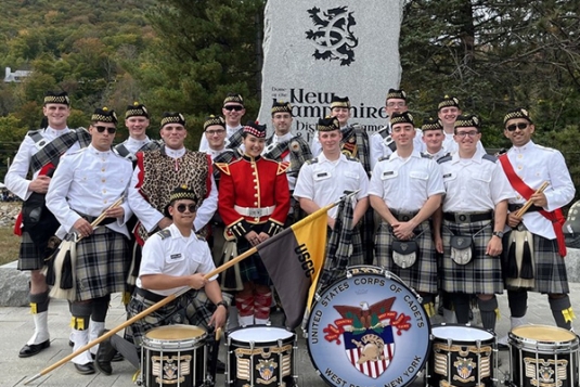 West Point Pipes and Drums at New Hampshire Highland Games