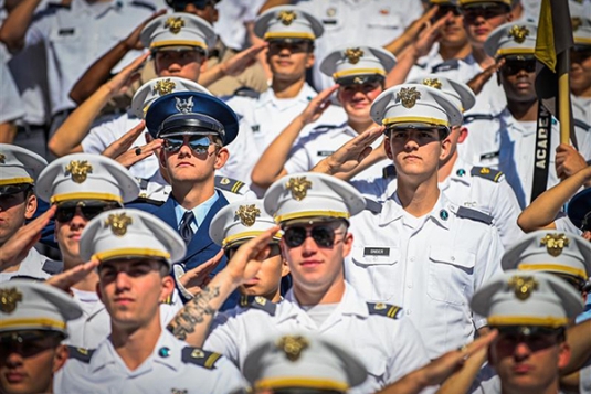 Cadet Reid Snider ’28 and his twin brother Cadet Ryan Snider, USAFA Class of 2028