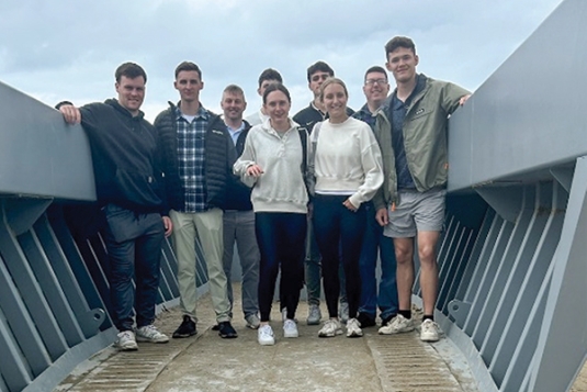 Cadets at Utah Beach during AIAD in Europe